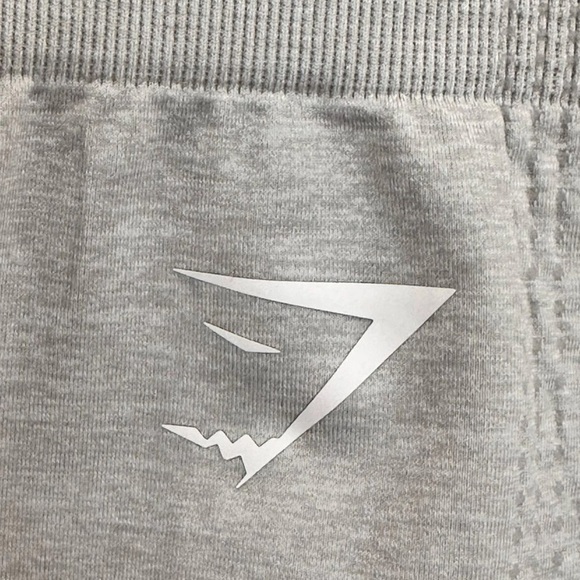 Gymshark Vital Seamless Leggings High Waisted Light Gray Marl Size Small Sporty - Picture 4 of 9